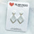 Earrings - Cleopatra Leaf Drops in White