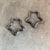 Star Hoop Earrings 20mm - Silver