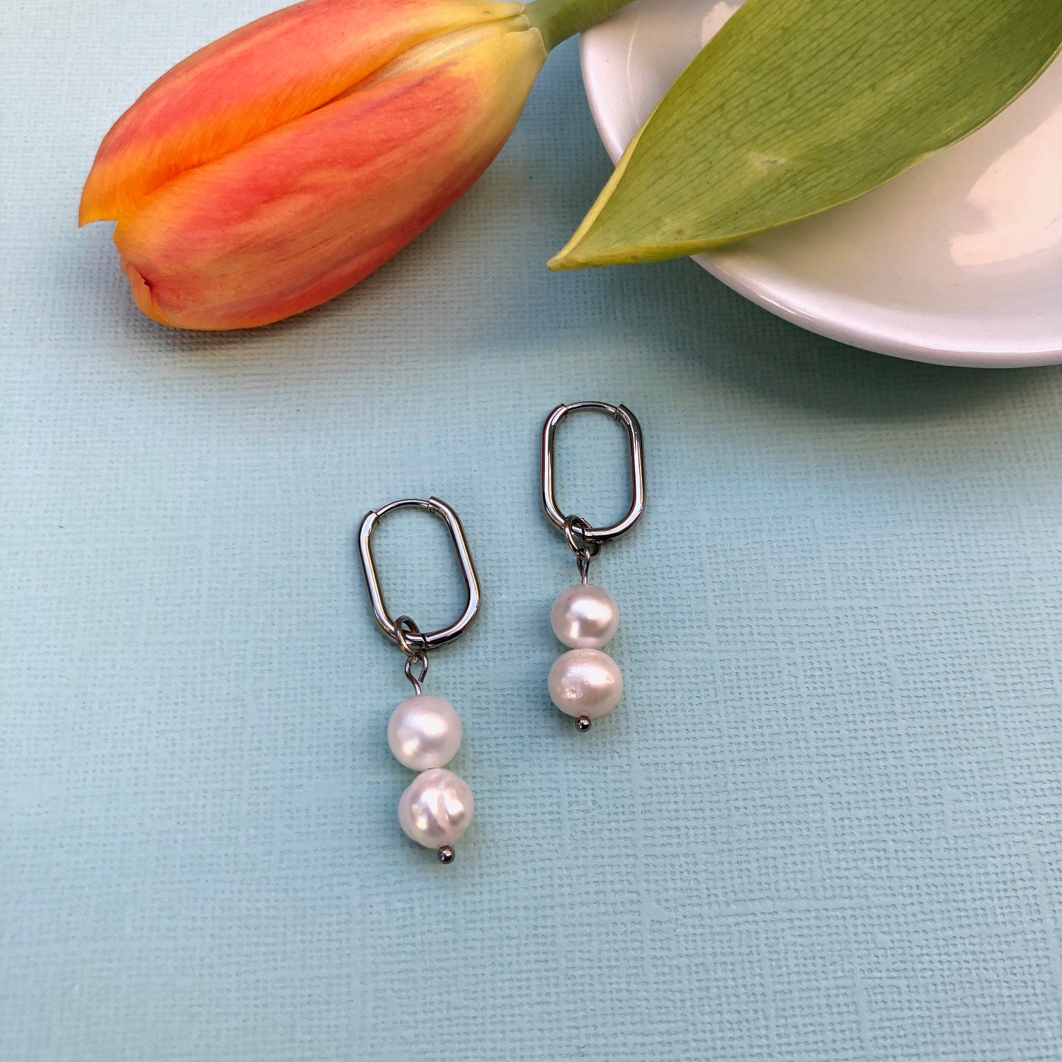 Camellia Pearl Earrings 1pair Charms Jewelry Gift Birthday Gifts For Women  Wife Girls Her | Today's Best Daily Deals | Temu