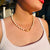 Marina Necklace | White with Gold Carabiner