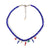 Capri Necklace | Royal Blue Agate & Ocean Charms