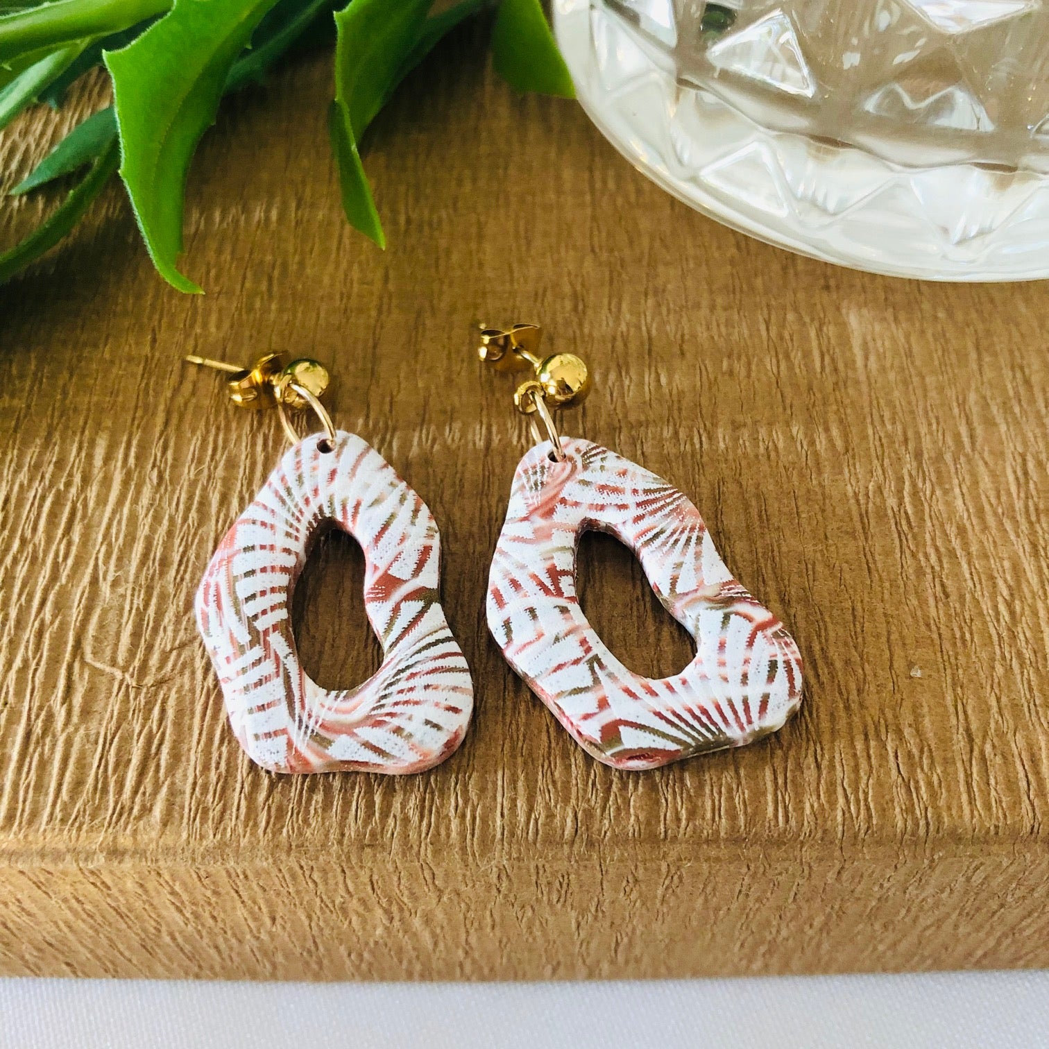 Earrings African Treasures 04 Ruby Red Designs